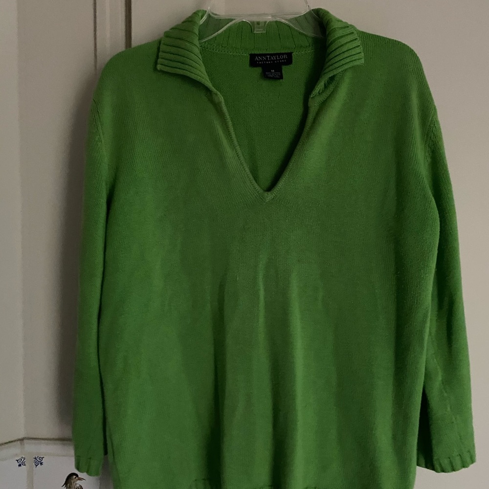 Ann Taylor women’s green sweater